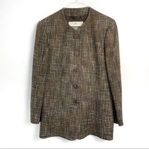 Vintage Aquascutum?London multicolore tweed blazer